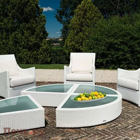 Кресло плетеное с подушками DFN Scauri фото 2