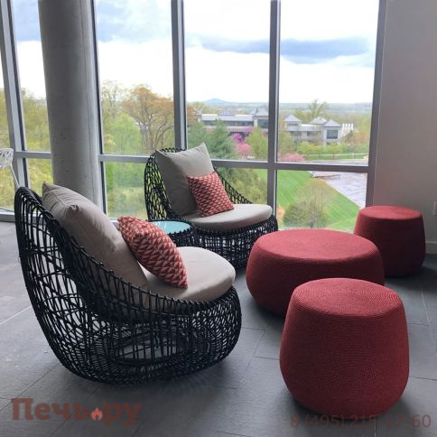 Кресло плетеное с подушками Janus et Cie Vino фото 4