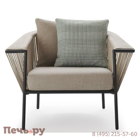 Кресло плетеное с подушками Robertirattan Corolle фото 8