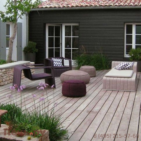 Кресло плетеное с подушкой Paola Lenti Frame фото 4