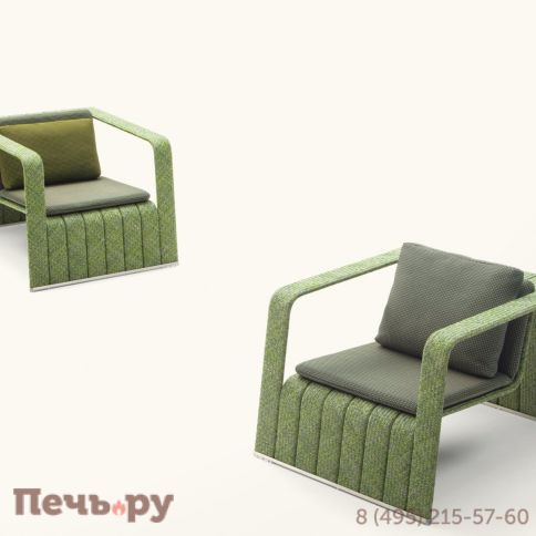Кресло плетеное с подушкой Paola Lenti Frame фото 7