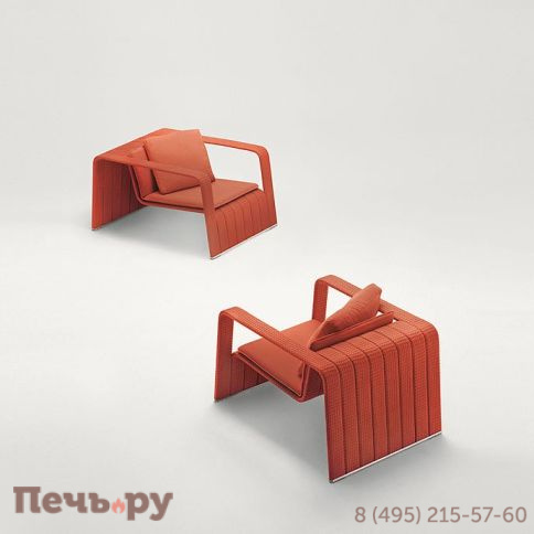 Кресло плетеное с подушкой Paola Lenti Frame фото 8