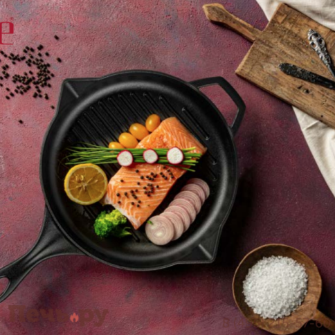 Круглая сковорода для гриля Hosse 28 см фото 2