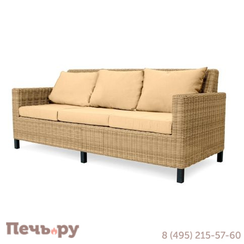 Диван Gardeck Mokka Bella 3-х местный, соломенный фото