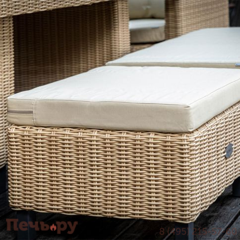 Пуф малый Gardeck Mokka Bella, соломенный фото 2