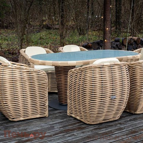 Кресло Gardeck Mokka Majorca, цвет соломенный фото 4