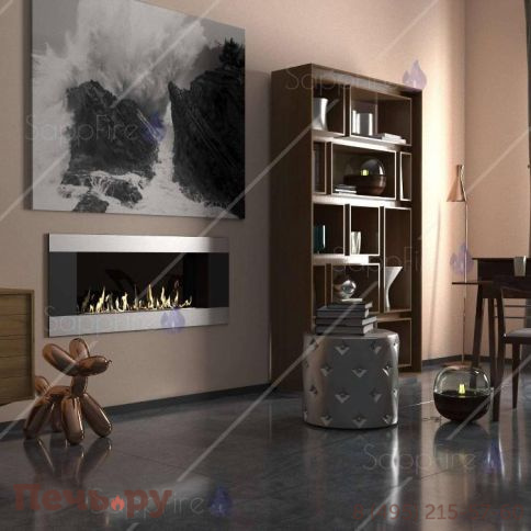 Настенный биокамин SappFire Mercury Horizontal 1800 фото 2