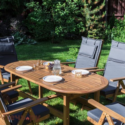 Обеденный комплект Royal Family KIMBERLY на 6 персон(овальный стол) фото 5