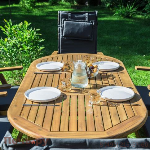 Обеденный комплект Royal Family KIMBERLY на 6 персон(овальный стол) фото 7