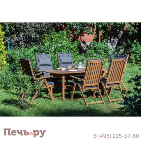 Обеденный комплект Royal Family KIMBERLY на 6 персон(овальный стол) фото