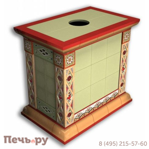 Облицовка камина КимрПечь Билибин центральный художественный фото 7