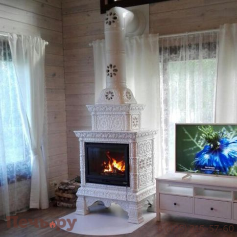 Облицовка камина КимрПечь Кострома центральный-двухъярусный фото 18