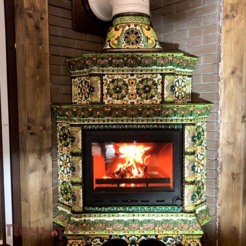 Облицовка камина КимрПечь Кострома угловой-двухъярусный фото 18