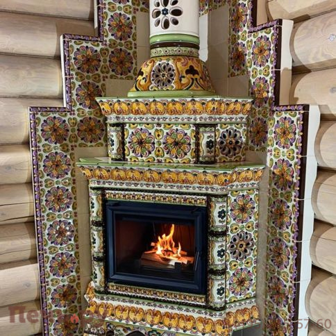 Облицовка камина КимрПечь Кострома угловой-двухъярусный фото 20