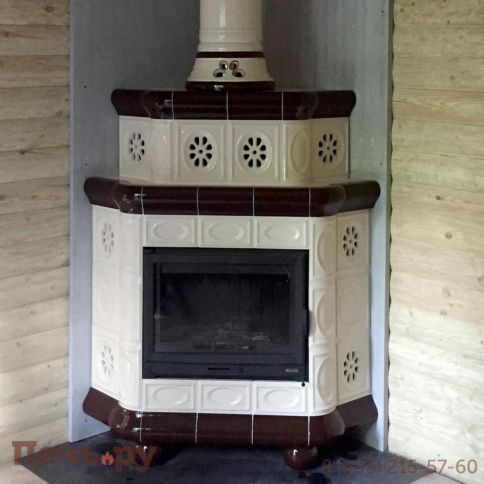 Облицовка камина КимрПечь Медальон угловой-двухъярусный фото 18