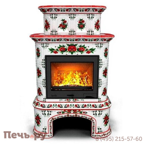 Облицовка камина КимрПечь Прованс с дровником двухъярусный пристенный фото 18