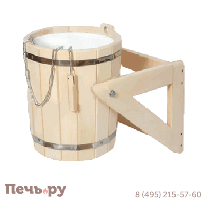 Обливное устройство 15л. Липа с пластиковой вставкой ОП-15 фото