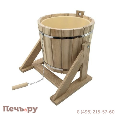 Обливное устройство 16л. Дуб с пластиковой вставкой МД-60 фото