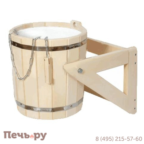 Обливное устройство 16л. Липа с пластиковой вставкой ОЛП-16 фото