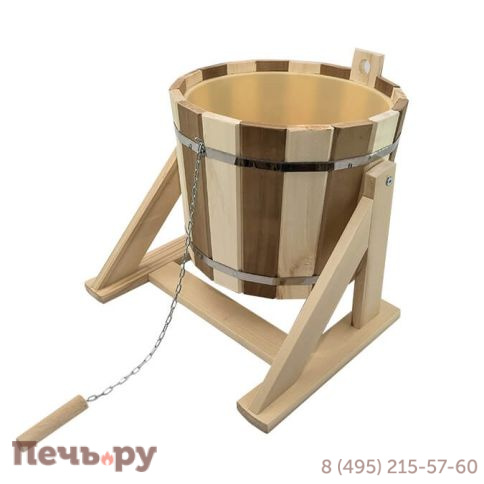 Обливное устройство 16л. Липа с пластиковой вставкой Термо ТМ-63 фото