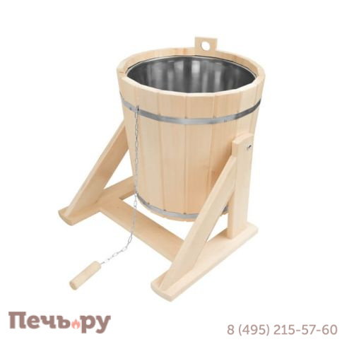 Обливное устройство 20л. Липа с нержавеющей вставкой М-65  фото