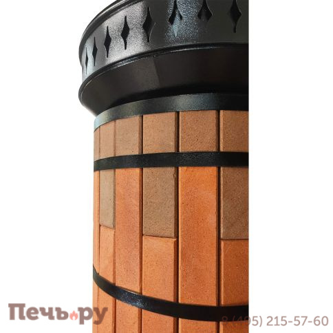 Отопительная печь КДМ Ладушка в кирпичной облицовке фото 7