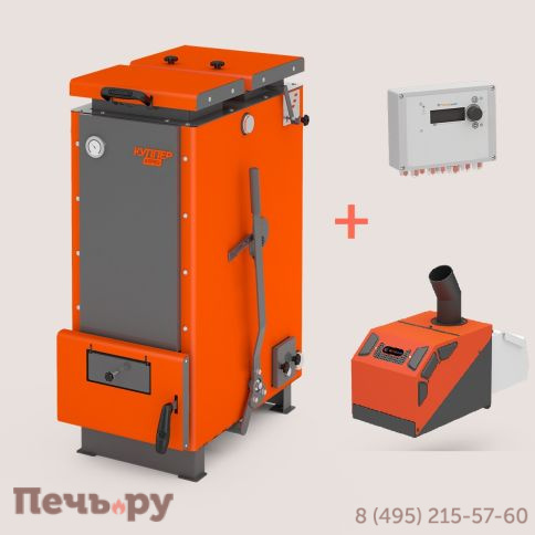 Отопительный котел Теплодар Куппер Карбо - 18 (2.0) с пеллетной горелкой фото 2