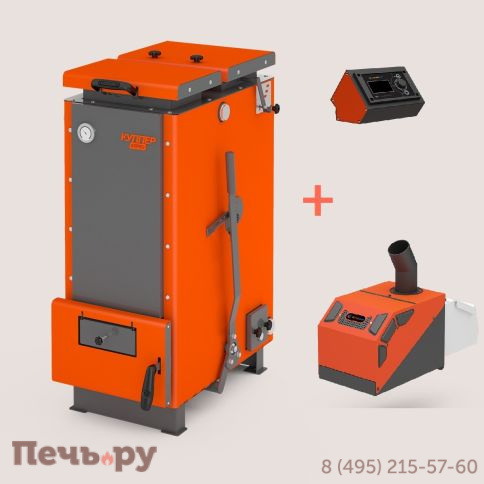 Отопительный котел Теплодар Куппер Карбо - 18 (2.0) с пеллетной горелкой фото