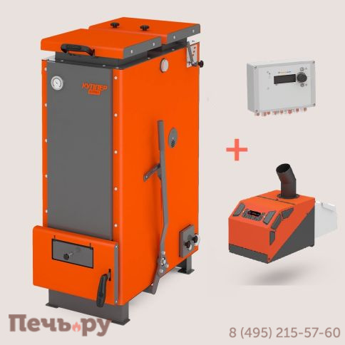Отопительный котел Теплодар Куппер Карбо - 26 (2.0) с пеллетной горелкой фото 2