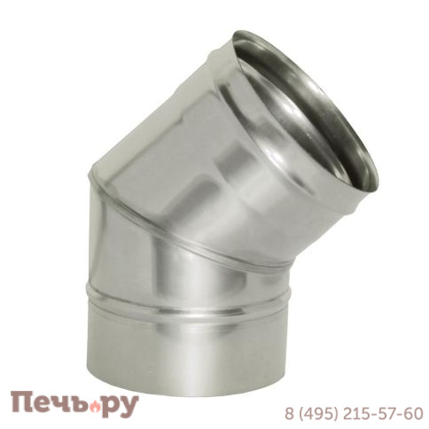 Отвод 45º Дымок 0,8 мм фото