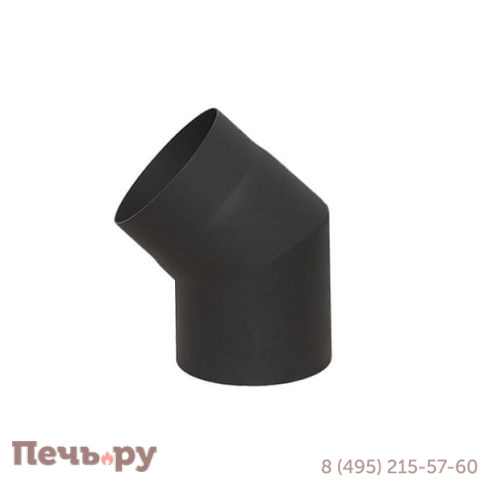 Отвод КПД черный 45°  фото 6