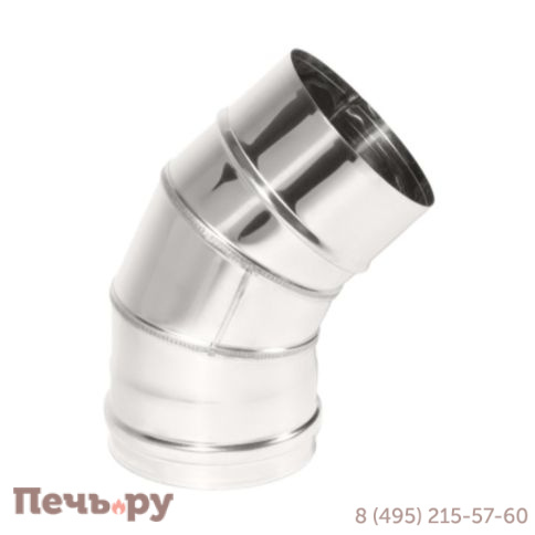 Отвод Теплов и Сухов Моно 45° ОМ-Р (304/0.8) фото