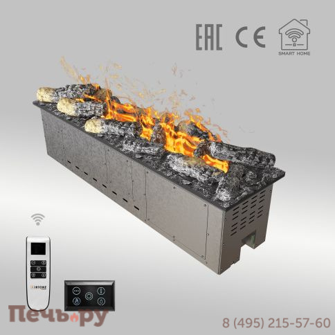 Паровой электрокамин Airtone Vepo 1000 с дровами фото 2