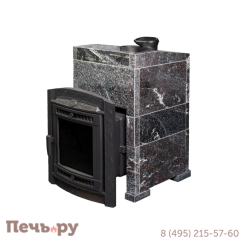 Печь банная Прометалл Атмосфера L в облицовке Амфиболит фото 5