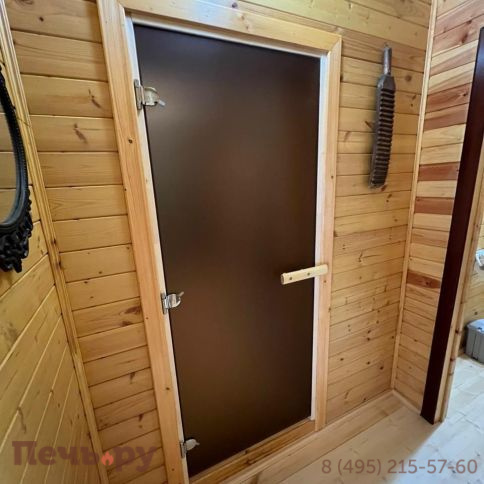 Печь банная Прометалл Атмосфера L в облицовке наборные ламели фото 30