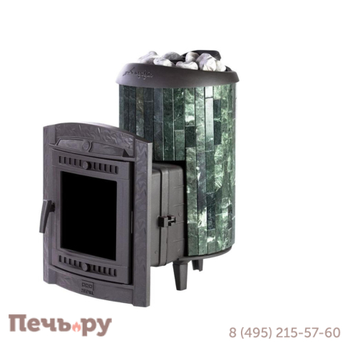 Печь банная Прометалл Атмосфера L в облицовке наборные ламели фото 34