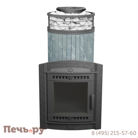 Печь банная Прометалл Атмосфера XL ламель + сетка фото 18