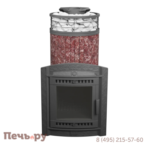 Печь банная Прометалл Атмосфера XL ламель + сетка с тоннелем фото 20