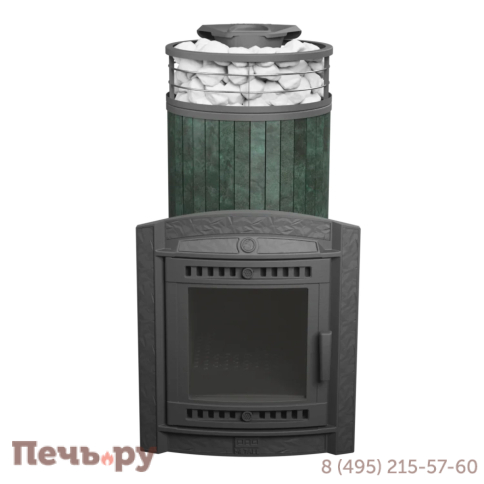 Печь банная Прометалл Атмосфера XL ламель + сетка с тоннелем фото 21