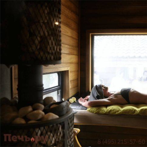 Печь банная ПроМеталл «Атмосфера XL» сетка нержавейка с газовой горелкой фото 8