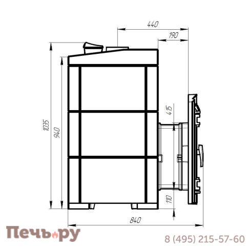Печь банная Прометалл Атмосфера XL+ в облицовке Талькохлорит фото 7