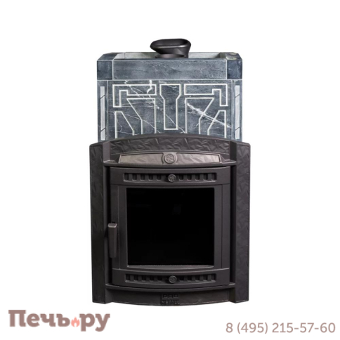 Печь банная Прометалл Атмосфера XL в облицовке Талькохлорит узор №7 фото 3