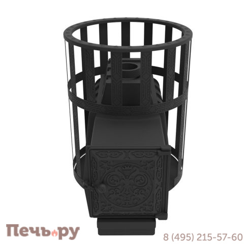 Печь Берёзка Воевода 15 ДТ-4 сетчатый кожух фото 3