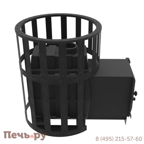 Печь Берёзка Воевода 15 ДТ-4 сетчатый кожух фото 4