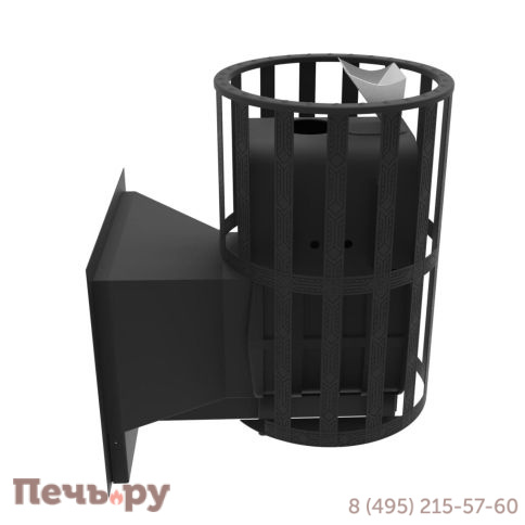 Печь Берёзка Воевода Флагман 15 сетчатый кожух закрытая каменка фото 2