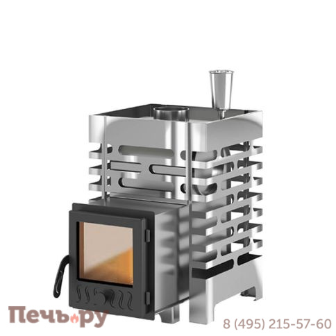 Печь для бани Aston 12 INOX стекло фото
