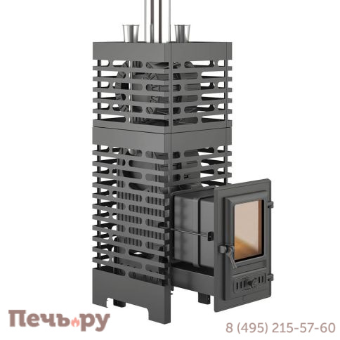 Печь для бани Aston Шторм турбопар Long (чугун) фото 2