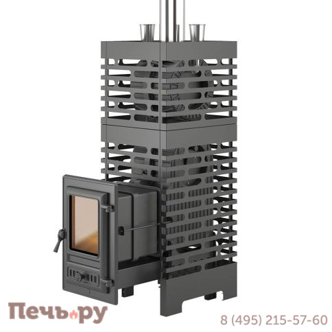 Печь для бани Aston Шторм турбопар Long (чугун) фото