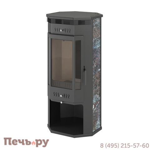 Печь камин Aston пристенно-угловой 11 кВт (180 м3), 150мм фото 6