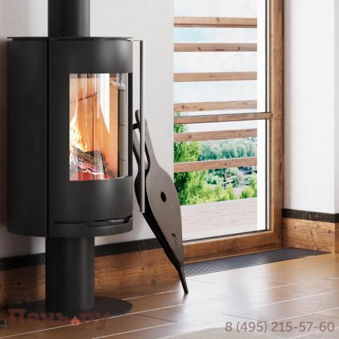 Печь камин Астов R1.0 N сталь (круглая задняя часть) фото 3